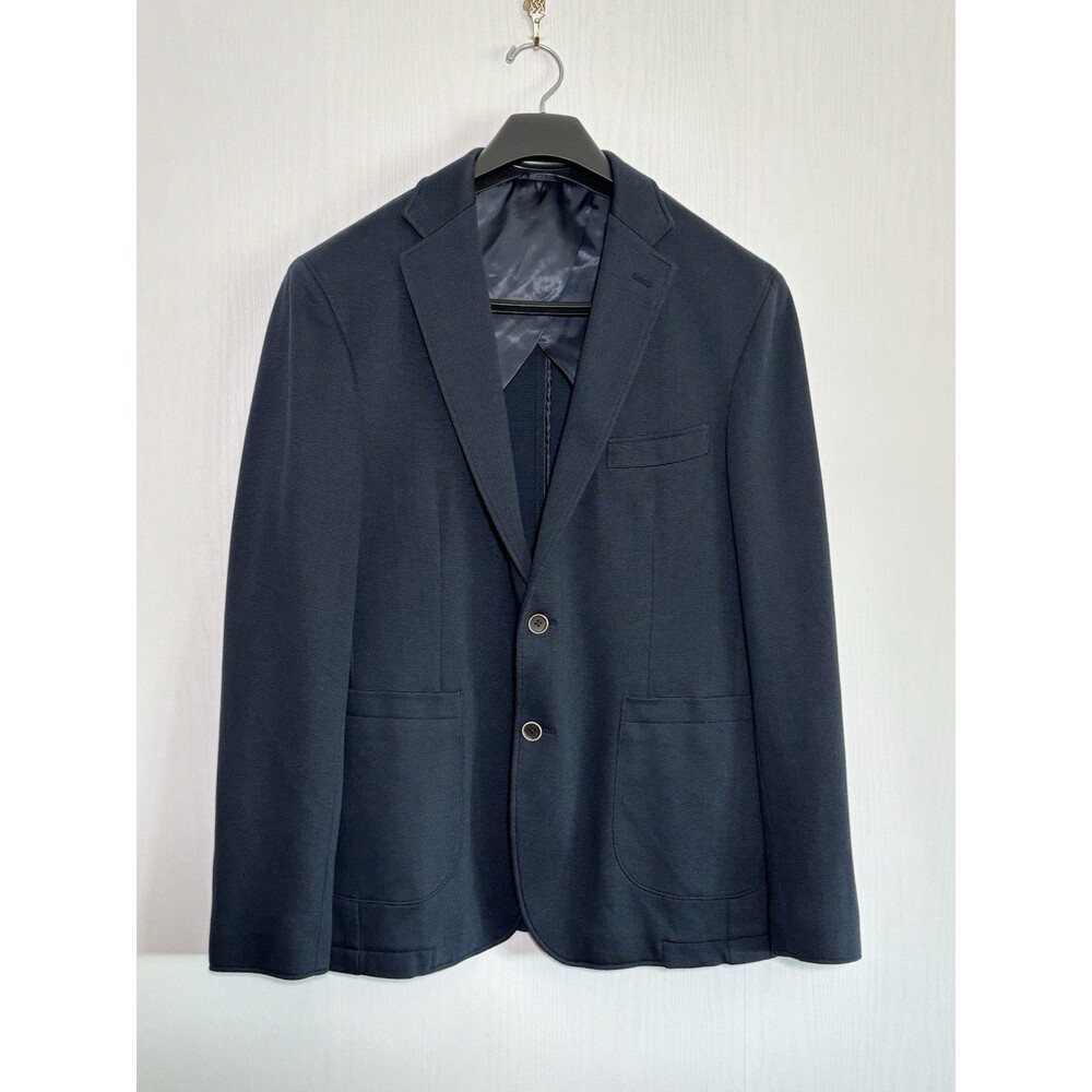 Rodd & Gunn Savill Bay Blazer Mens 2XL Blue Navy Sport Fit Italian Woven Jacket
